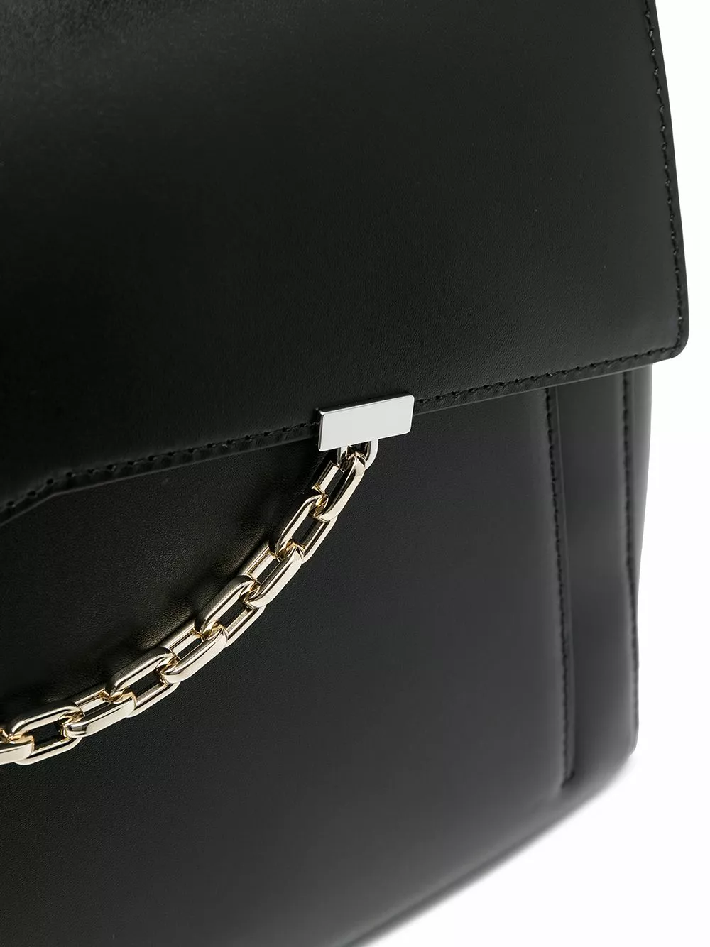 Karl Lagerfeld chain link-trim leather tote