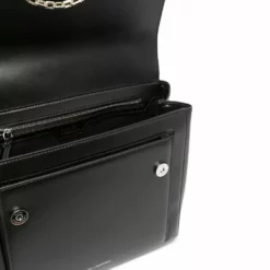 Karl Lagerfeld chain link-trim leather tote