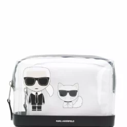 Karl Lagerfeld K/Ikonik transparent make-up pouch