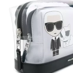 Karl Lagerfeld K/Ikonik transparent make-up pouch