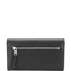 Karl Lagerfeld K/Ikonik pin continental flap wallet