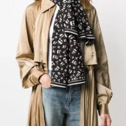 Karl Lagerfeld K/Ikonik logo print scarf