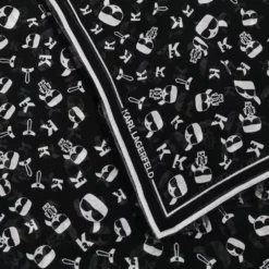 Karl Lagerfeld K/Ikonik logo print scarf