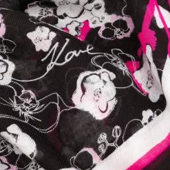 Karl Lagerfeld orchid print square scarf