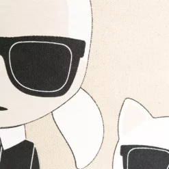 Karl Lagerfeld K/Ikonik Karl & Choupette tote