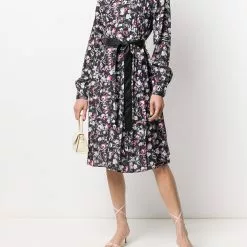 Karl Lagerfeld orchid print dress