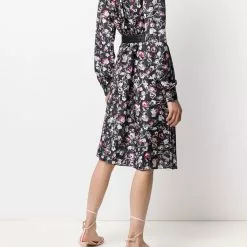 Karl Lagerfeld orchid print dress