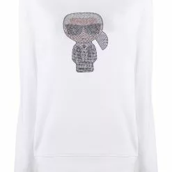 Karl Lagerfeld Ikonik Karl rhinestone sweatshirt