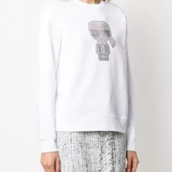 Karl Lagerfeld Ikonik Karl rhinestone sweatshirt