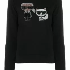 Karl Lagerfeld Ikonik rhinestone sweatshirt