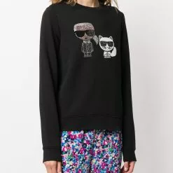 Karl Lagerfeld Ikonik rhinestone sweatshirt