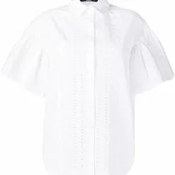 Karl Lagerfeld embroidered poplin shirt