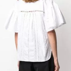 Karl Lagerfeld embroidered poplin shirt