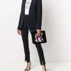 Karl Lagerfeld logo-tape tailored trousers