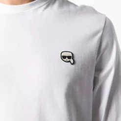 Karl Lagerfeld Ikonik patch cotton T-shirt