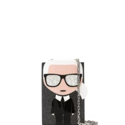 Karl Lagerfeld K/Ikonik Karl Minaudière clutch bag