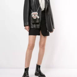 Karl Lagerfeld K/Ikonik Karl Minaudière clutch bag