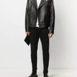 Karl Lagerfeld Ikonic leather biker jacket