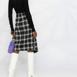 Karl Lagerfeld intarsia-knit logo knitted top