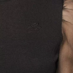 Karl Lagerfeld sheer sleeves knitted top