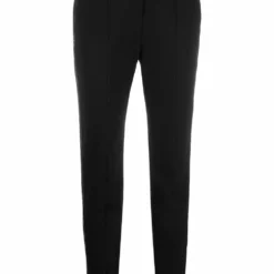Karl Lagerfeld logo tape slim-fit trousers