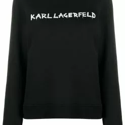 Karl Lagerfeld Graffiti logo print sweatshirt