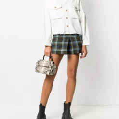 Karl Lagerfeld snakeskin-effect tote