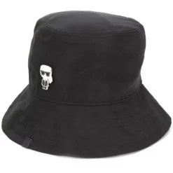 Karl Lagerfeld K/Ikonik-print bucket hat