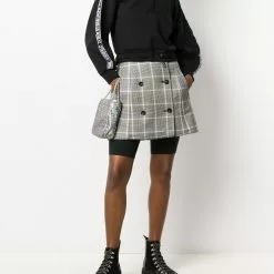 Karl Lagerfeld logo stripe drawstring jumper