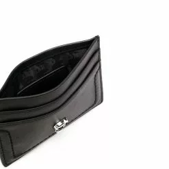 Karl Lagerfeld logo plaque leather cardholder