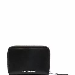Karl Lagerfeld zip-up leather wallet