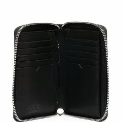 Karl Lagerfeld zip-up leather wallet