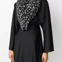 Karl Lagerfeld logo print scarf
