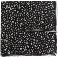 Karl Lagerfeld logo print scarf