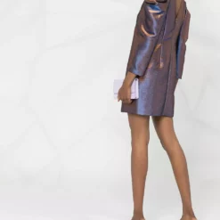 Karl Lagerfeld pleated iridescent dress