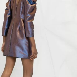 Karl Lagerfeld pleated iridescent dress