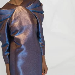 Karl Lagerfeld pleated iridescent dress