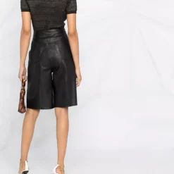 Karl Lagerfeld short-sleeve lurex top