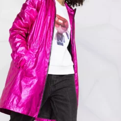 Karl Lagerfeld Ikonik Metallic Parka coat