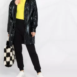 Karl Lagerfeld Ikonik metallic parka coat