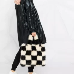 Karl Lagerfeld Ikonik metallic parka coat