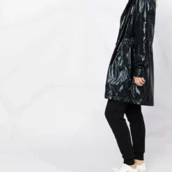 Karl Lagerfeld Ikonik metallic parka coat