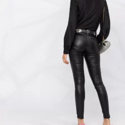 Karl Lagerfeld skinny metallic denim pants