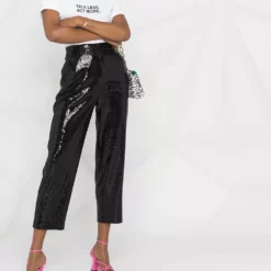 Karl Lagerfeld cropped sequin trousers