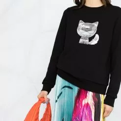 Karl Lagerfeld 3D Ikonic print sweatshirt