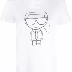 Karl Lagerfeld Ikonik Karl outline T-shirt
