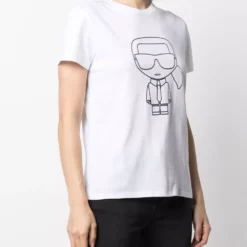 Karl Lagerfeld Ikonik Karl outline T-shirt