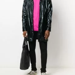 Karl Lagerfeld Ikonik high shine windbreaker jacket