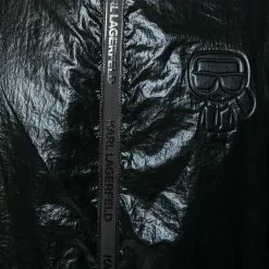 Karl Lagerfeld Ikonik high shine windbreaker jacket