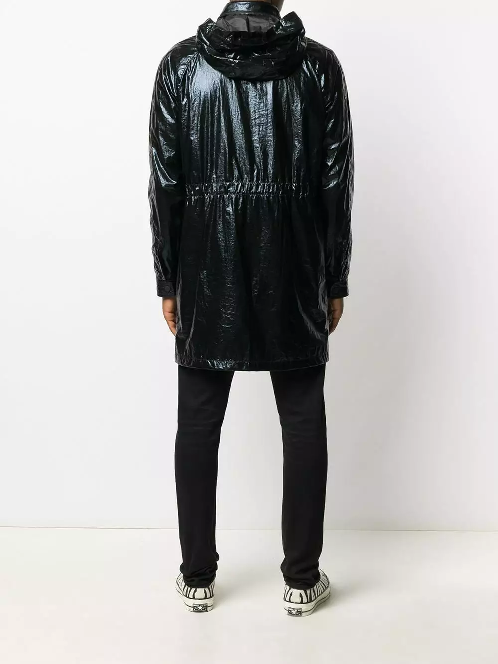 Karl Lagerfeld Ikonik high shine windbreaker jacket